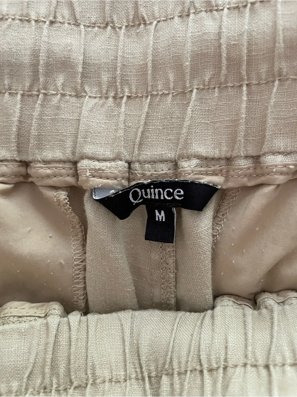 Quince 100% European Linen Wide Leg Pants in Driftwood
